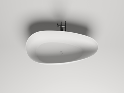 Ванна из искусственного камня Salini PAOLA 101511SM 160х77 отдельностоящая асимметричная - фото 3